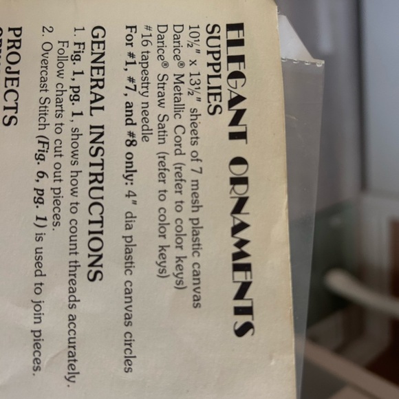 5/$25 Elegant Ornaments Plastic Canvas - Blue and White Christmas ornaments 🎄 - Picture 7 of 8